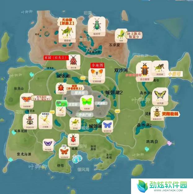 心动小镇昆虫分布图一览